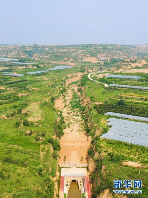 这是入选2020年度世界灌溉工程遗产名录的龙首渠引洛古灌区（12月1日摄）。新华社发（中国国家灌排委员会供图）