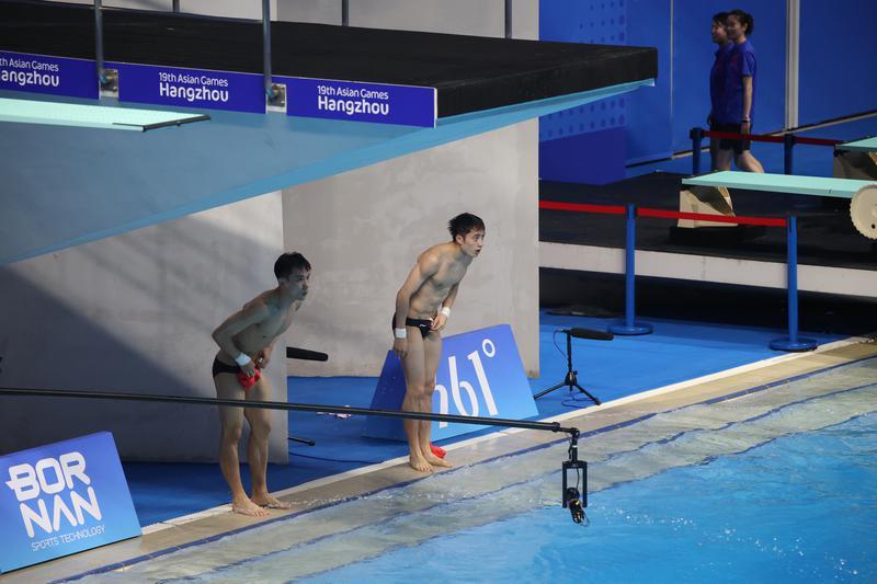 陕西杨昊夺金！成功卫冕亚运会跳水男子双人10米跳台冠军(图4)